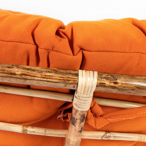 23/01 Матрац для кресла "Папасан", ткань, оранжевый, С 23