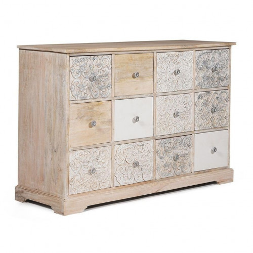 Комод Secret de Maison Caraibo (mod. SHE2162), дерево манго, 129х48х90см, натуральный/white wash