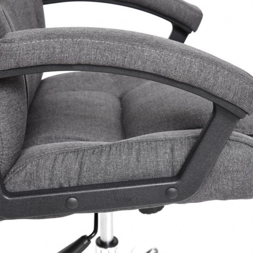 Кресло BERGAMO (хром), ткань, темно-серый, F68