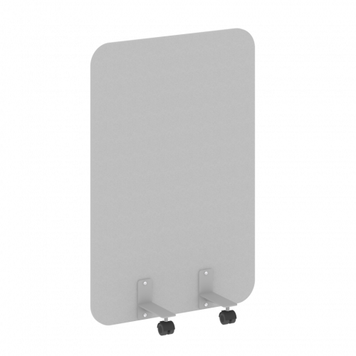 R-line Перегородка на металлических опорах, на роликах DP.R-80-120 Серый/Серый металл 800*18*1200