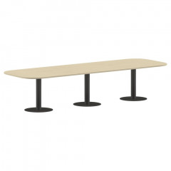 Конференц стол ПРГ-7 Клен*/Антрацит 3600х1200х750 IMAGO