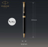 Ручка шариков. Parker Sonnet Core K530 (CW1931497) LaqBlack GT M черн. черн. подар.кор.