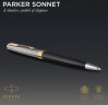 Ручка шариков. Parker Sonnet Premium K537 (CW2119787) Metal Black GT M черн. черн. подар.кор.