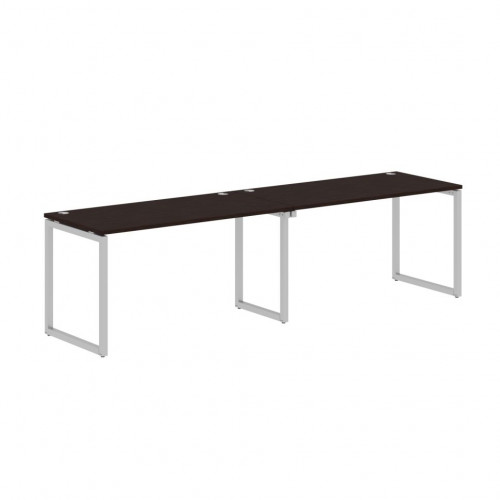 Стол 2-х местный XQWST 2870 Легно темный/Алюминий 2806х700х750