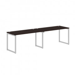Стол 2-х местный XQWST 2870 Легно темный/Алюминий 2806х700х750