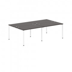 Стол 4-х местный XWST 2414 Легно темный/Белый 2406х1406х750 XTEN-S
