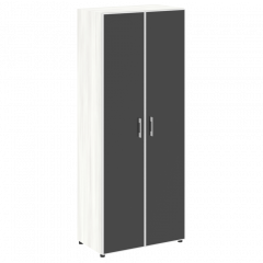 Yalta Шкаф LT.ST-1.10 R black Снежная патина/Стекло black 800*450*1987