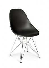 Кресло руководителя  Симпл хром K-017 black