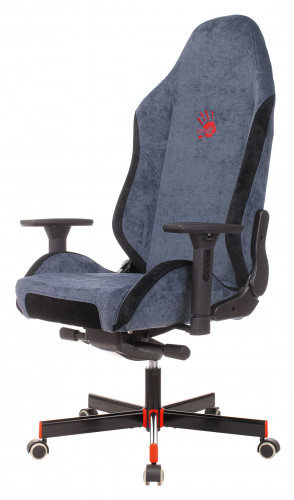 Кресло игровое A4Tech Bloody GC-470 синий с подголов. крестов. металл