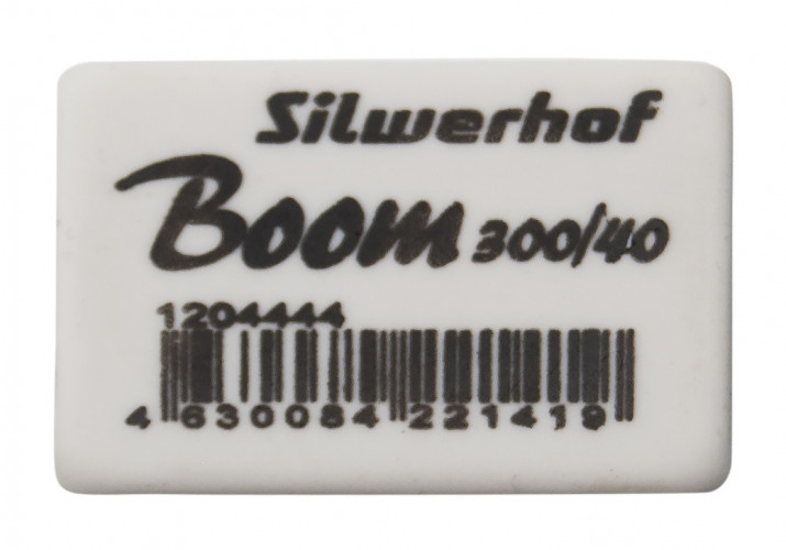 Ластик Silwerhof Boom 300/40 181148 35.5х23х8мм каучук термопластичный белый