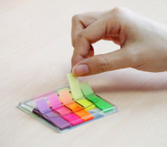 Закладки самокл. индексы пластиковые Stick`n 26002 12x45мм 5цв.в упак. 40лист Z-сложения блистер