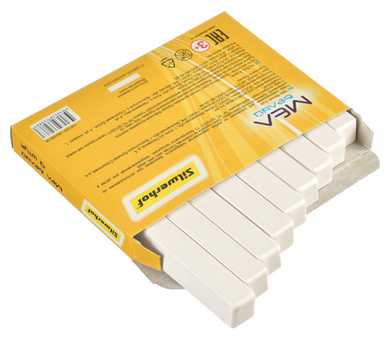 Мел белый Silwerhof 882085-09 Солнечная коллекция (9шт) картон.кор.