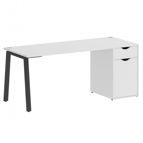 Home Office Стол письменный VR.SP-3-178.1.A Белый/Антрацит металл 1780*720*750