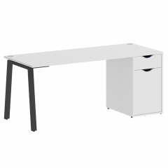 Home Office Стол письменный VR.SP-3-178.1.A Белый/Антрацит металл 1780*720*750