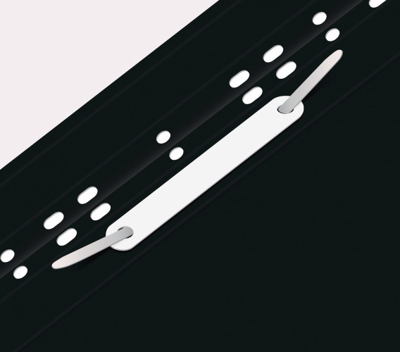 Папка-скоросшиватель Бюрократ PS-P20BLCK A4 прозрач.верх.лист боков.перф. пластик черный 0.12/0.16