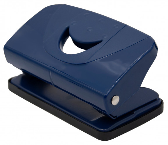 Дырокол Silwerhof Just макс.:10лист. пластик синий отв.:2