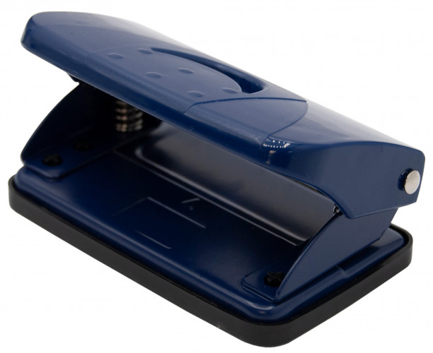 Дырокол Silwerhof Just макс.:10лист. пластик синий отв.:2