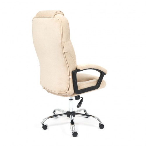 Кресло BERGAMO (хром), флок , бежевый, 7