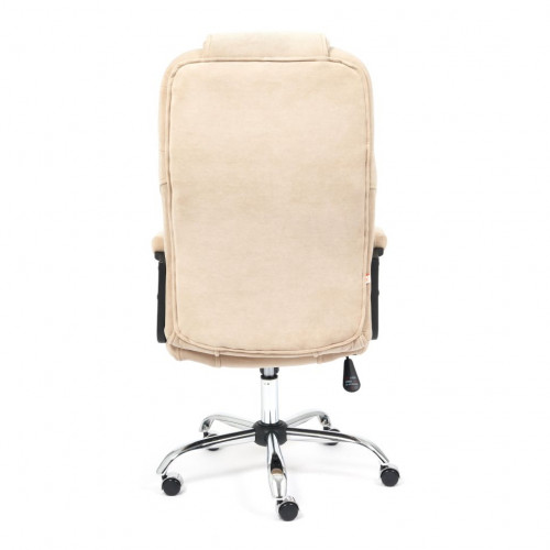 Кресло BERGAMO (хром), флок , бежевый, 7