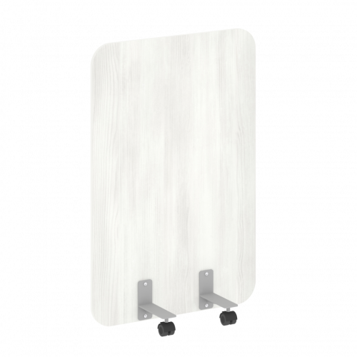 R-line Перегородка на металлических опорах, на роликах DP.R-80-120 Снежная патина/Серый металл 800*18*1200