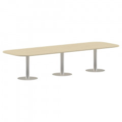 Конференц стол ПРГ-7 Клен*/Белый 3600х1200х750 IMAGO