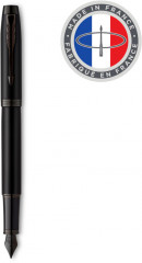 Ручка перьев. Parker IM Achromatic F317 (CW2127741) Matt Black F сталь нержавеющая подар.кор.