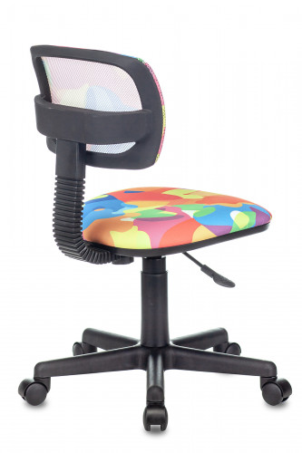 Кресло детское Бюрократ CH-299 мультиколор абстракция сетка/ткань крестов. пластик