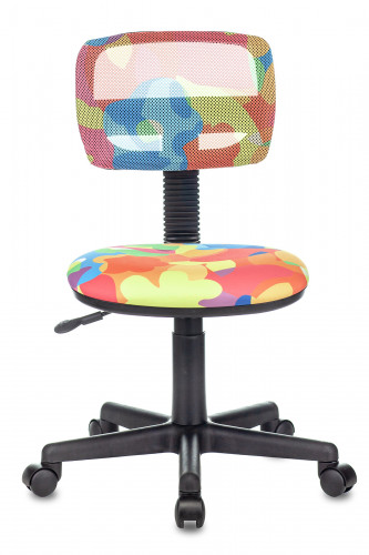 Кресло детское Бюрократ CH-299 мультиколор абстракция сетка/ткань крестов. пластик