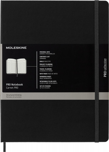 Блокнот Moleskine PROFESSIONAL PROPFNTB4HBK XLarge 190х250мм 192стр. твердая обложка черный