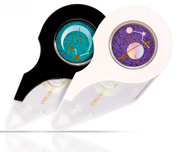 Лента коррект. Deli 71499 12мx5мм ассорти корпус белый блистер