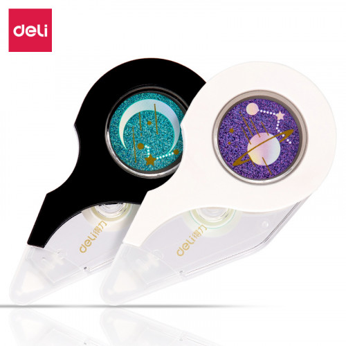 Лента коррект. Deli 71499 12мx5мм ассорти корпус белый блистер