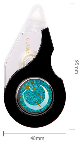 Лента коррект. Deli 71499 12мx5мм ассорти корпус белый блистер