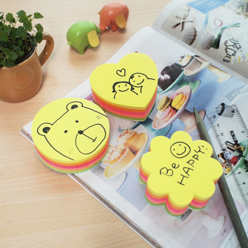 Блок самоклеящийся бумажный Stick`n 21358 67x67мм 250лист. 70г/м2 неон 5цв.в упак. вырубной "круг"