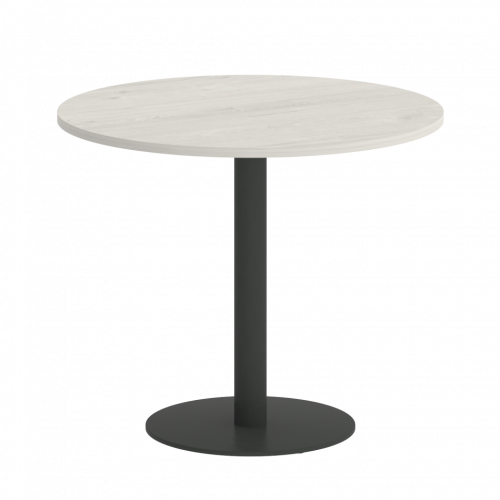 Home Office Стол круглый VR.SP-5-90.1 Дуб наварра/Антрацит металл 900*900*750