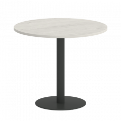 Home Office Стол круглый VR.SP-5-90.1 Дуб наварра/Антрацит металл 900*900*750