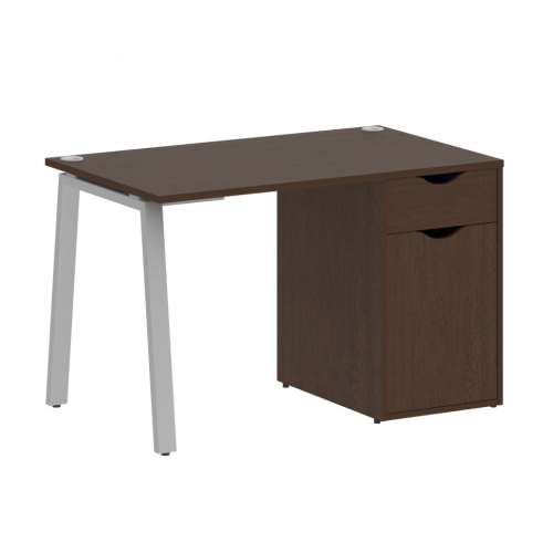 Home Office Стол письменный VR.SP-3-118.1.A Венге/Серый металл 1180*720*750