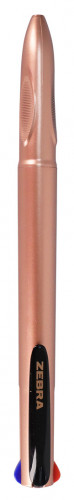 Ручка шариков. автоматическая Zebra 4C Rose Gold (81460) пудровый d=0.7мм ассор. черн. 4стерж. линия 0.5мм
