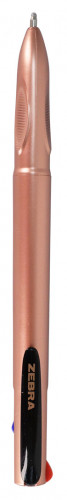 Ручка шариков. автоматическая Zebra 4C Rose Gold (81460) пудровый d=0.7мм ассор. черн. 4стерж. линия 0.5мм