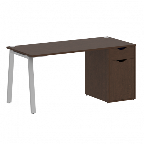 Home Office Стол письменный VR.SP-3-158.1.A Венге/Серый металл 1580*720*750