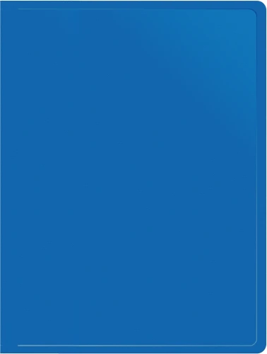 Папка метал.пруж.скоросш. Buro -ECB04PBLUE A4 пластик 0.5мм синий