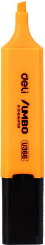 Текстовыделитель Deli EU366-OR Jumbo скошенный пиш. наконечник 1-5мм оранжевый