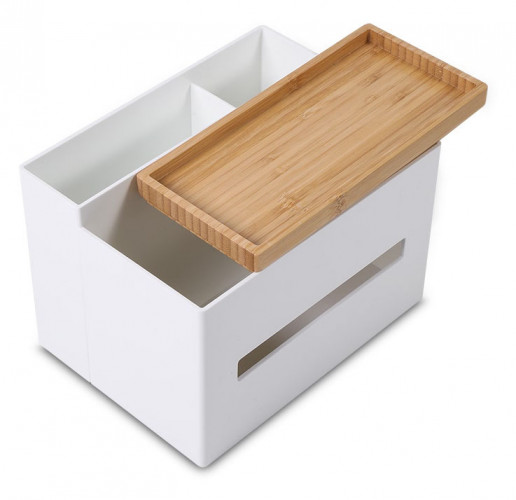 Органайзер настольный Deli 8916 4отд. 197х144х136мм белый пластик